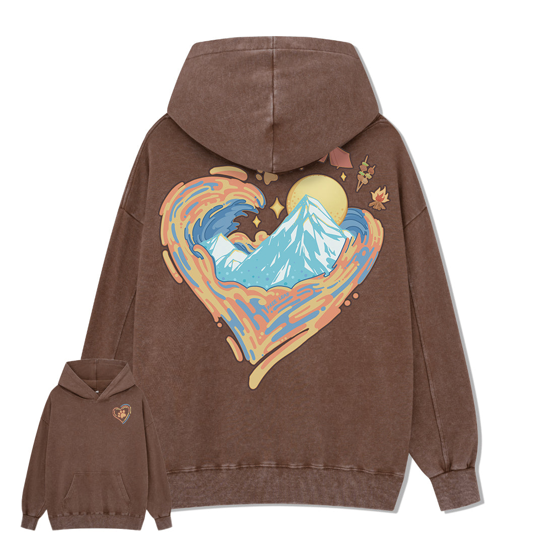 Freeleaf Heart of Wilderness Camping Unisex Nature Inspired Hoodie