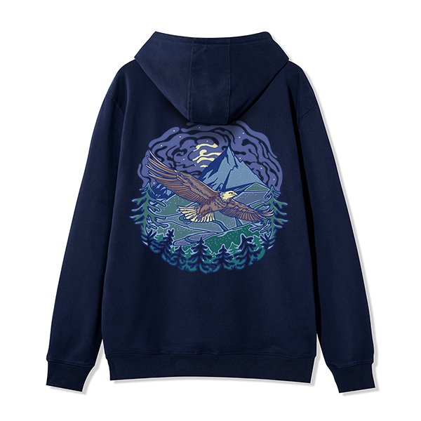 Freeleaf Yellowstone National ParkBack-printed Unisex Fleece Full-Zip Hoodie