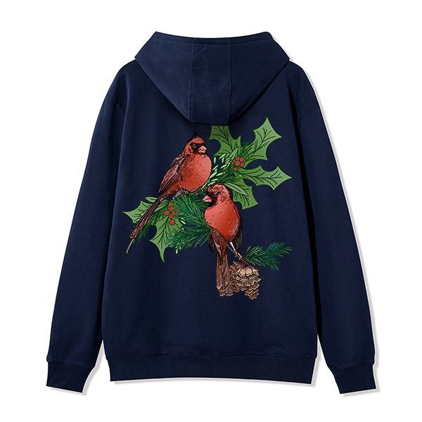 freeleaf-christmas-cardinal-unisex-fleece-full-zip-hoodie