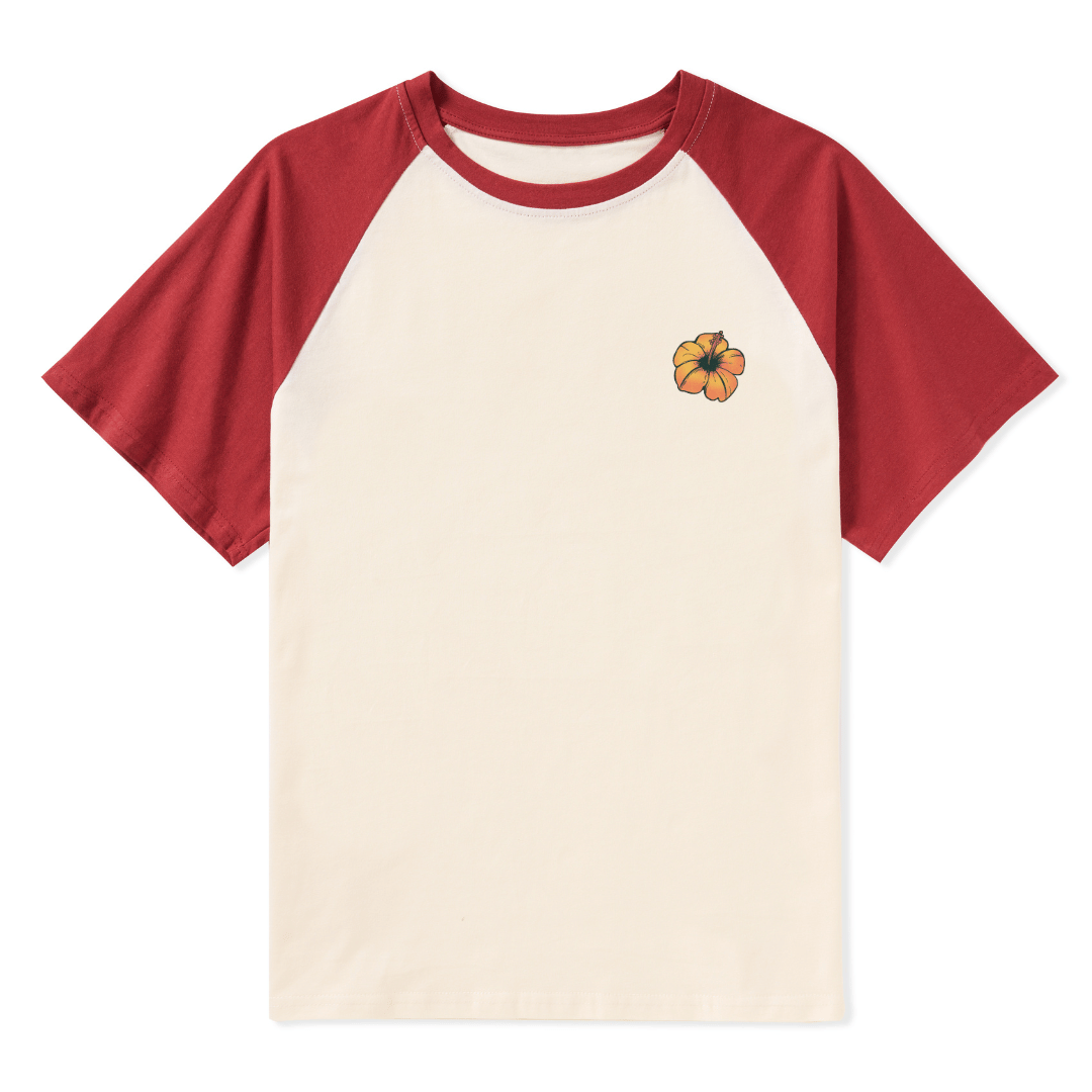 Golden Beach Raglan Short Sleeve Top