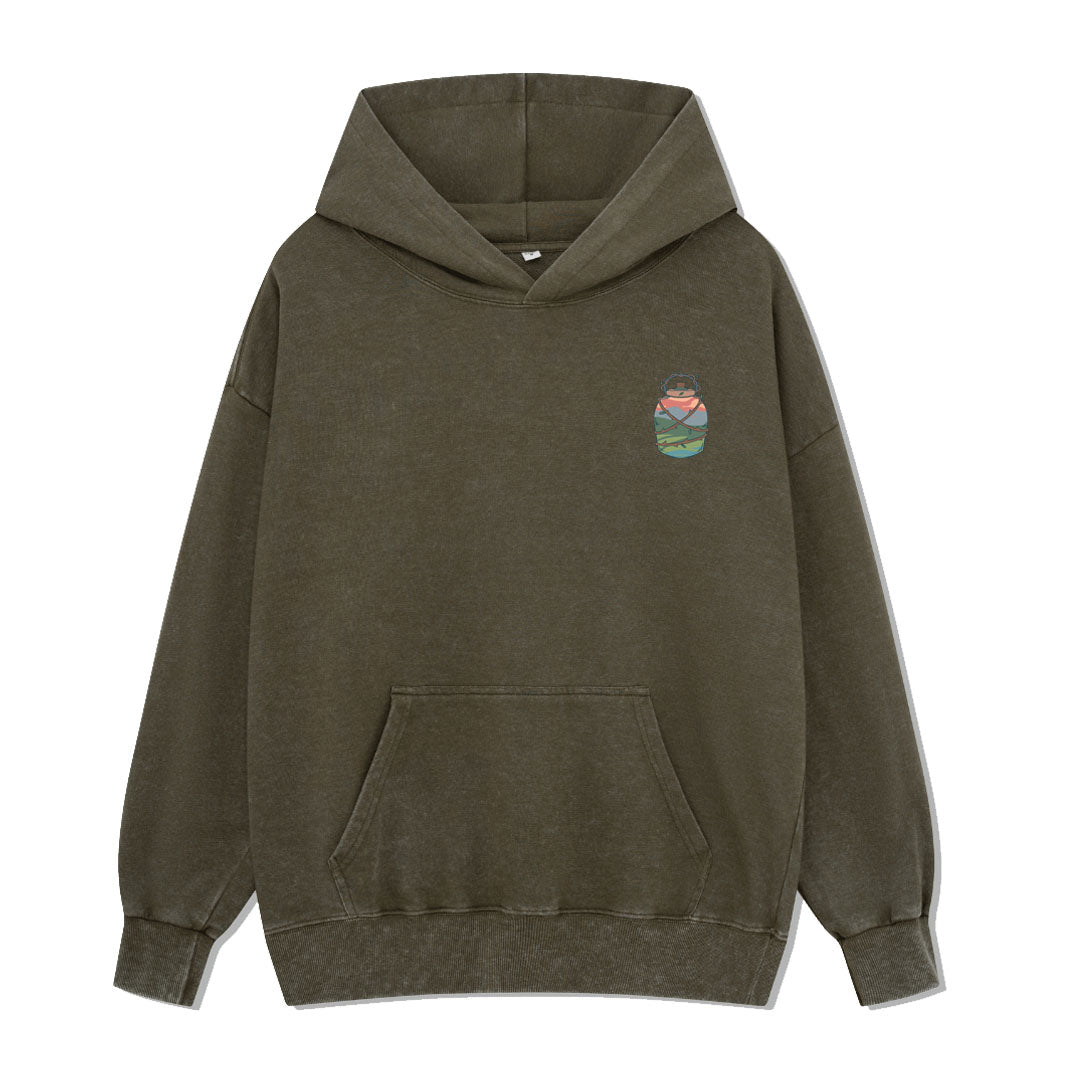 Go And Discover Washed Hoodie