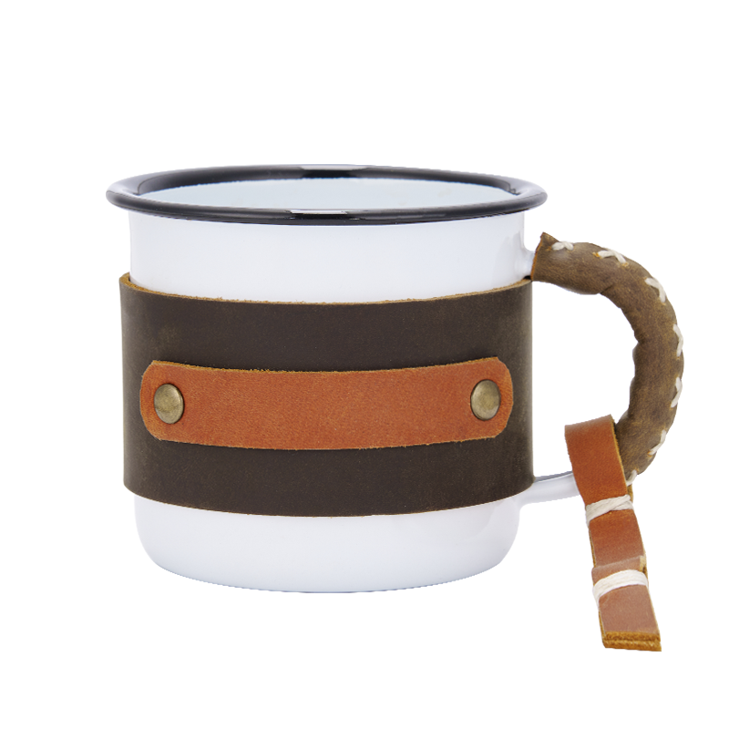 Personalized Leather Mug