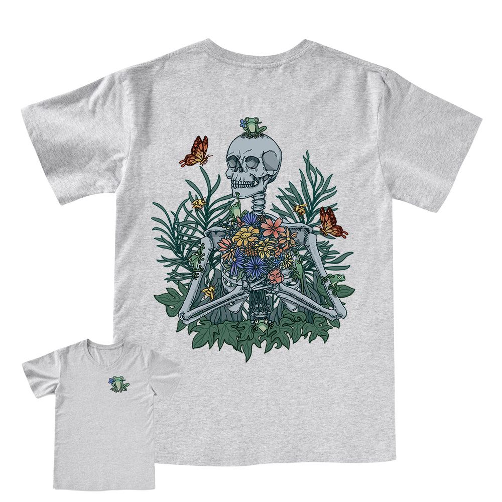 Freeleaf Rebirth in Bloom Unisex Nature Inspired V-neck Tee