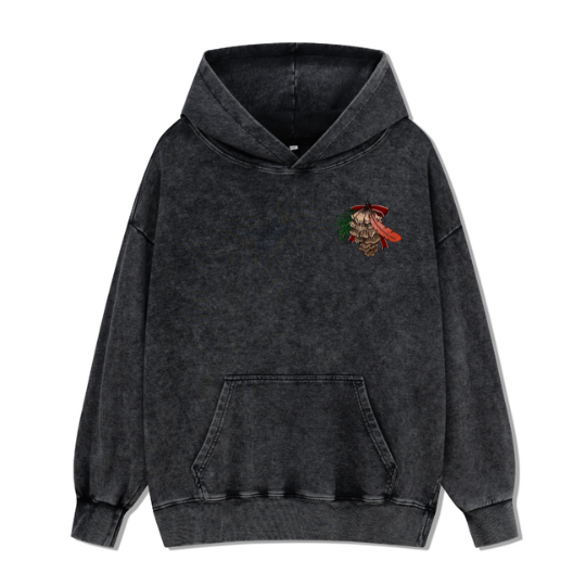 Christmas Cardinal Washed Hoodie