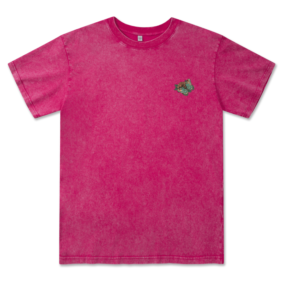 Floral Skull Washed Tee