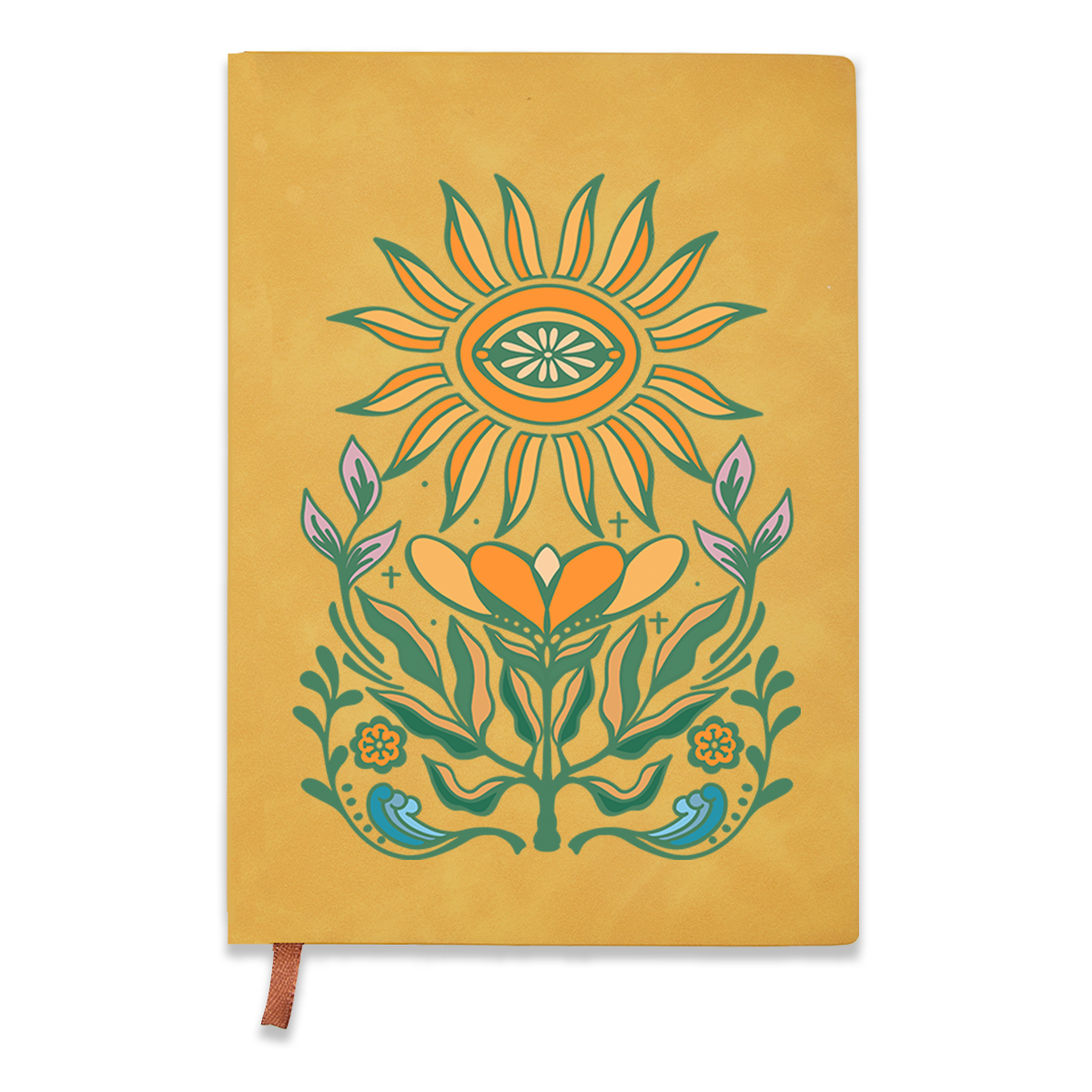freeleaf-sunflower-vintage-leather-notebook