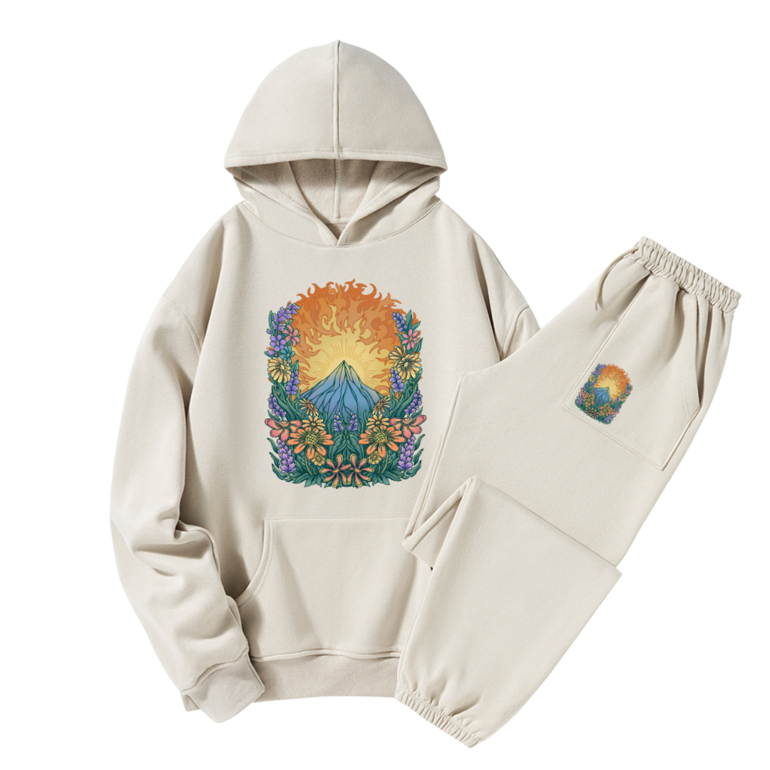 Freeleaf Rekindled Hope National Park Unisex Nature Inspired Fleece Hoodie Set