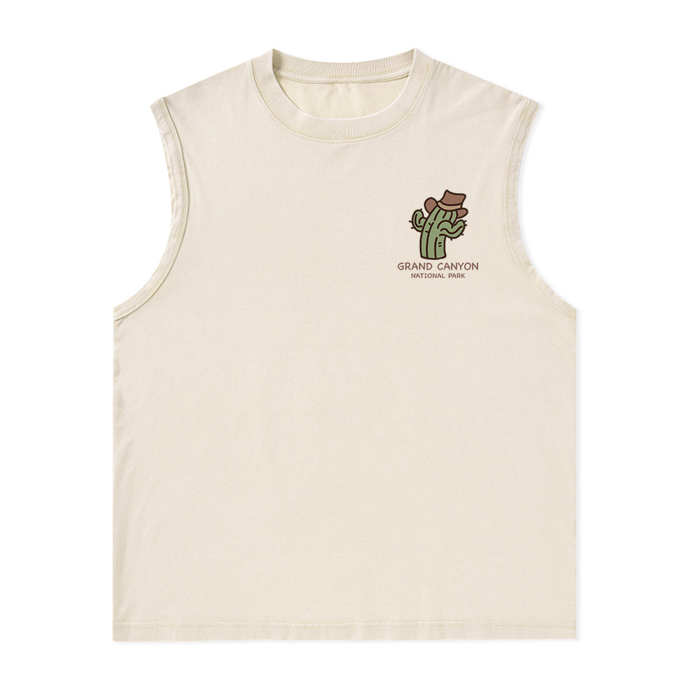 Freeleaf Grand Canyon National Park Unisex Washed Tank Top