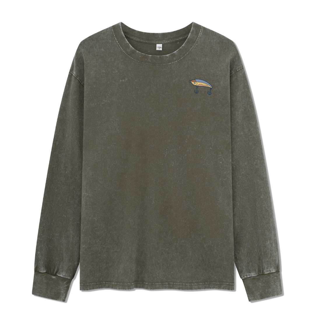 Can't Work Today Washed Long Sleeve Top