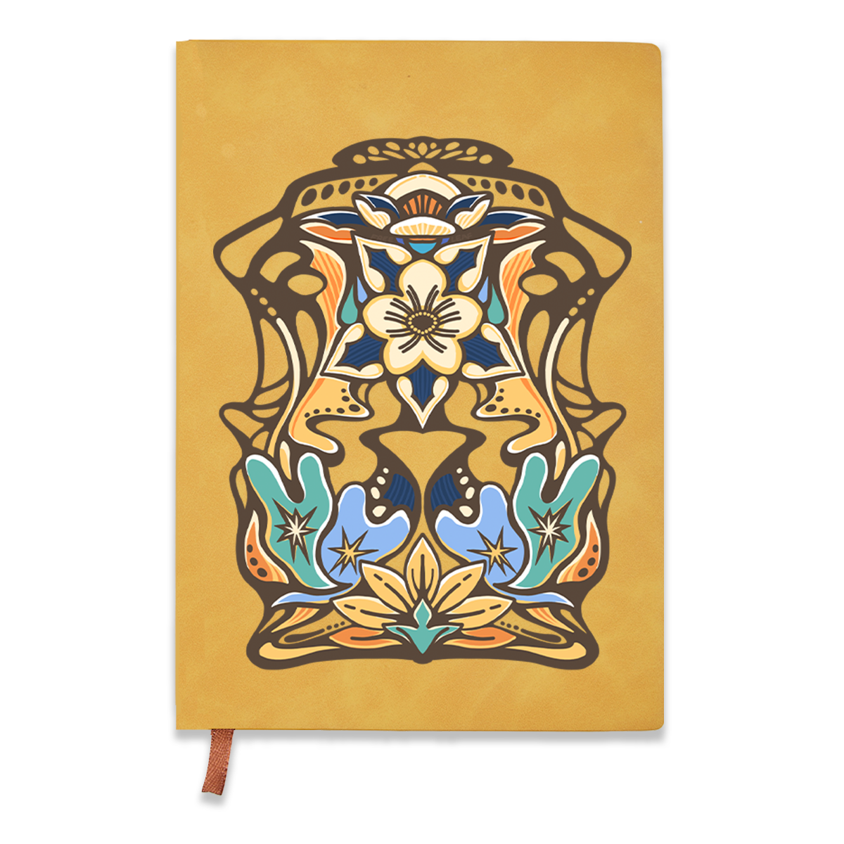 freeleaf-aquilegia-formosa-vintage-leather-notebook