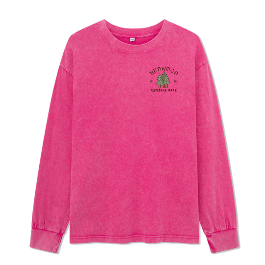 Elk Walk Washed Long Sleeve Top