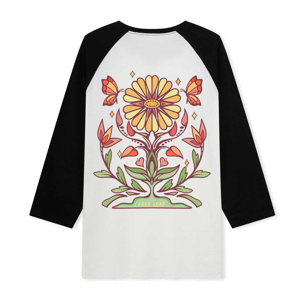 Freeleaf Elf Viligis Unisex Nature Inspired Raglan Sleeve Top