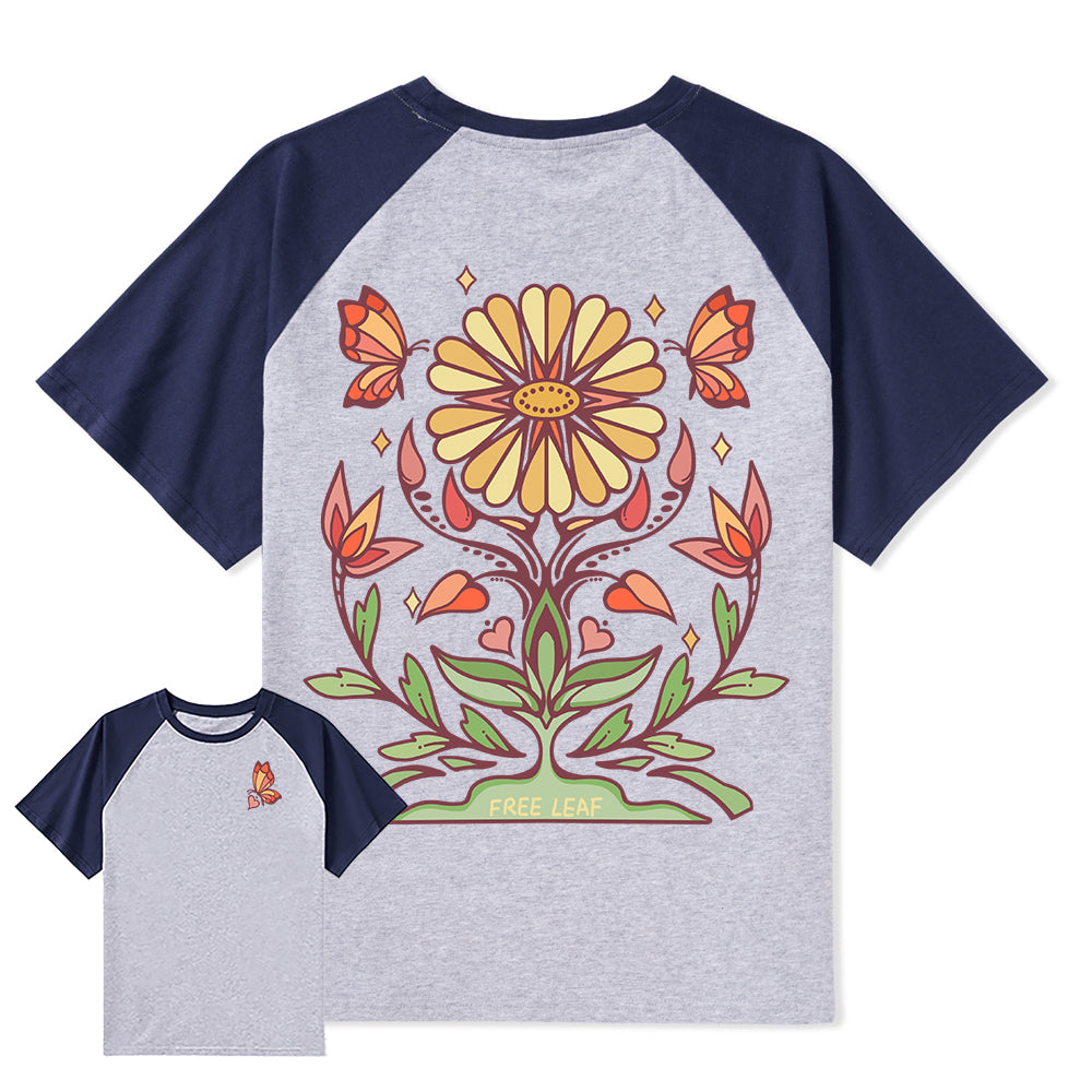 Freeleaf Elf Viligis Unisex Nature Inspired Raglan Sleeve Top