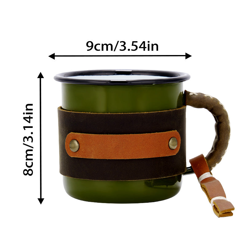Personalized Leather Mug