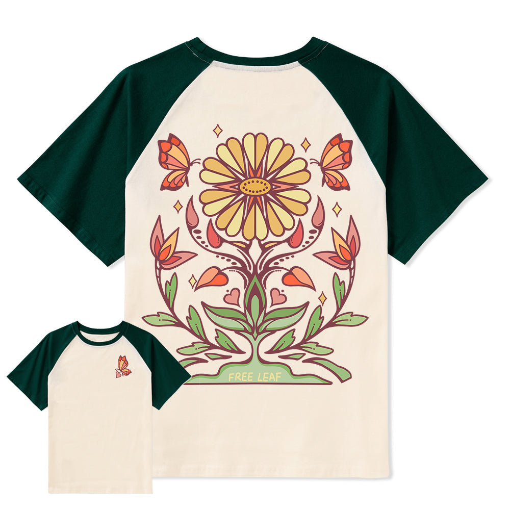 Freeleaf Elf Viligis Unisex Nature Inspired Raglan Sleeve Top