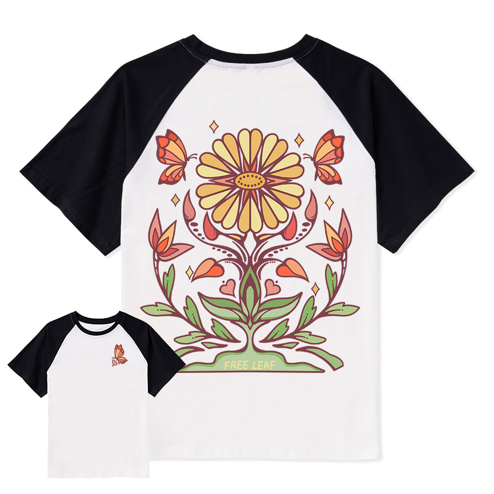 Freeleaf Elf Viligis Unisex Nature Inspired Raglan Sleeve Top