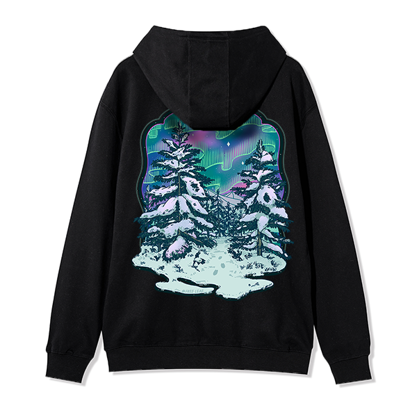 freeleaf-winter-aurora-back-printed-unisex-fleece-full-zip-hoodie