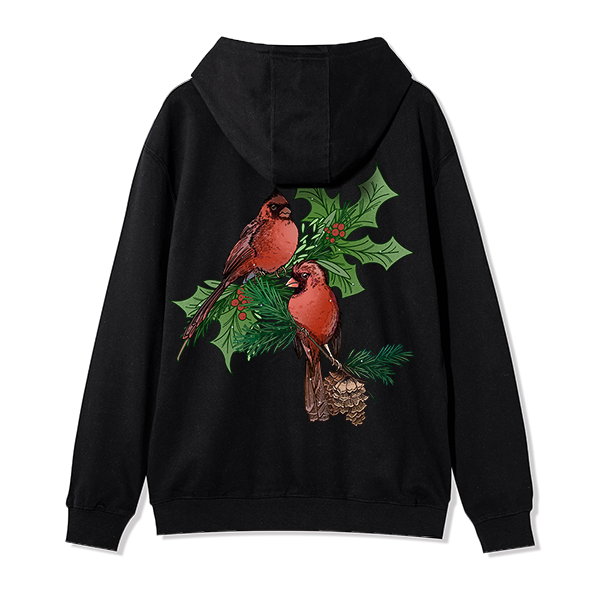 freeleaf-christmas-cardinal-unisex-fleece-full-zip-hoodie