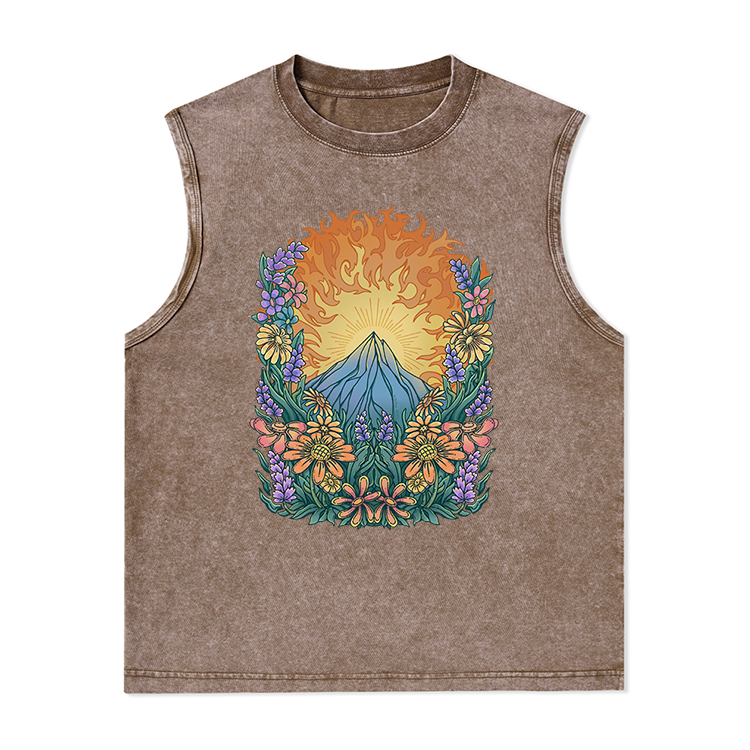 Freeleaf Rekindled Hope National Park Nature Inspired Unisex Washed Tank Tops