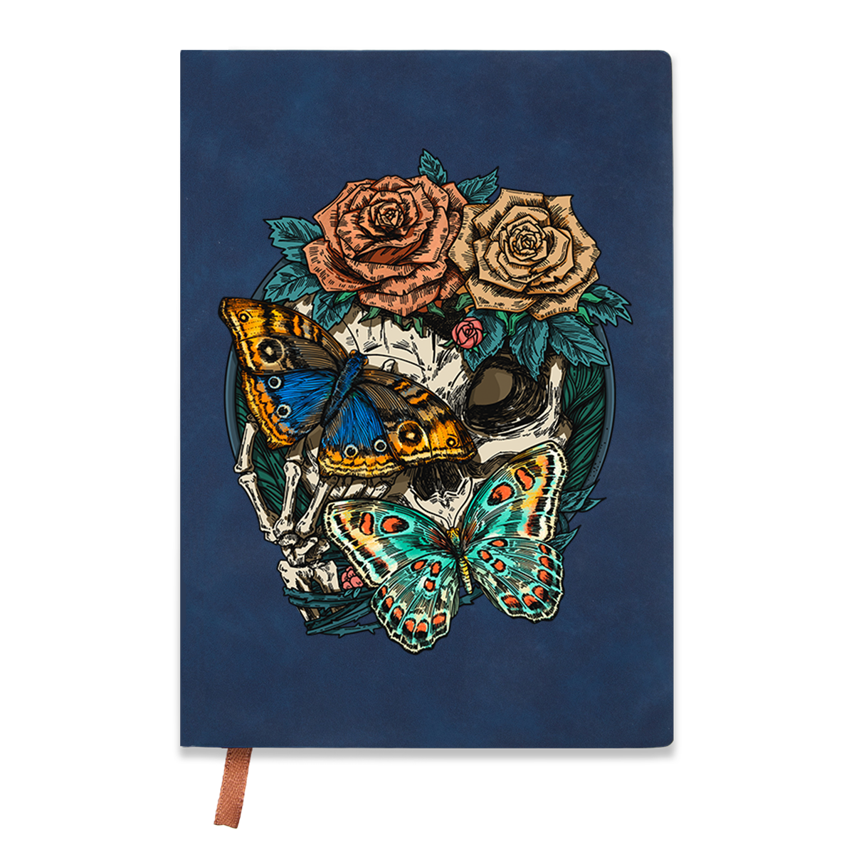 freeleaf-floral-skull-vintage-leather-notebook