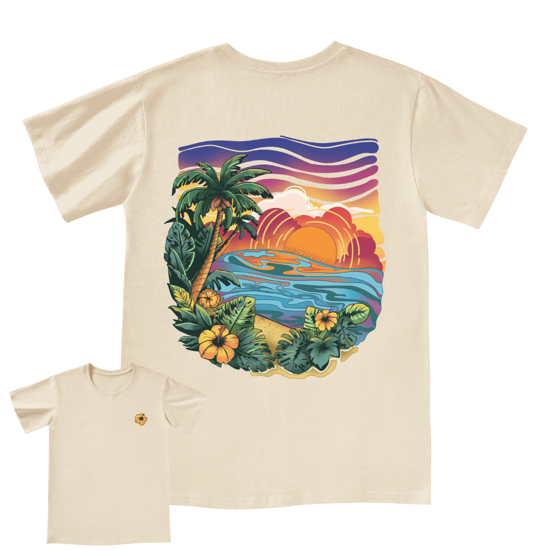 Golden Beach V-neck Tee