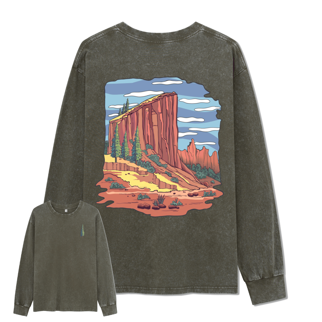 Zion National Park Washed Long Sleeve Top