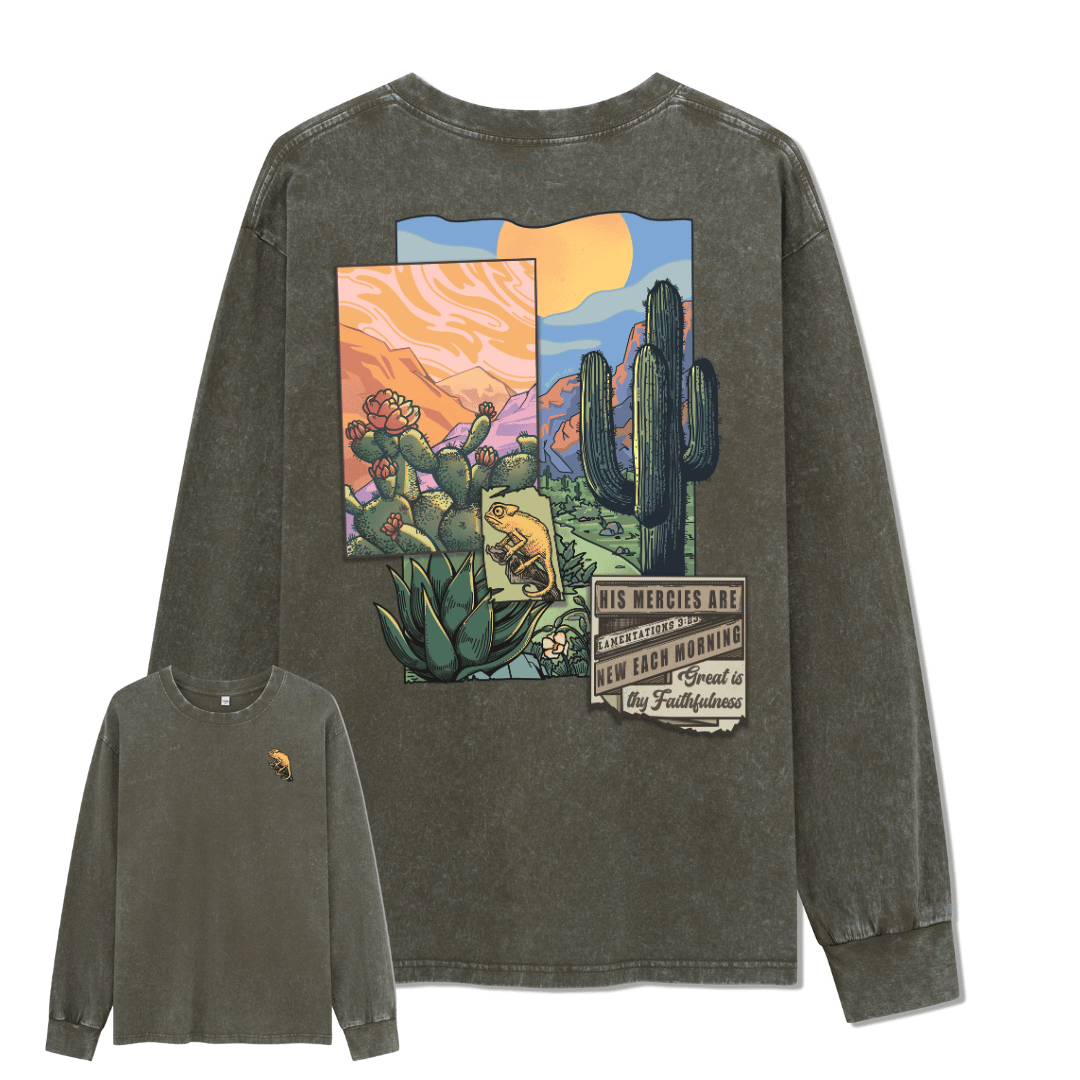 Christian Washed Long Sleeve Top