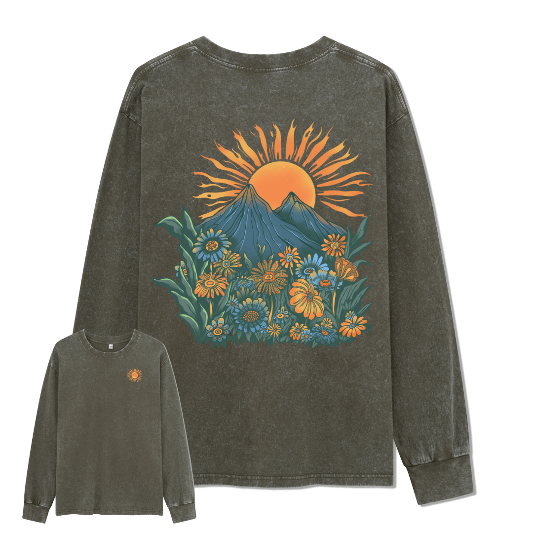 Energy Washed Long Sleeve Top