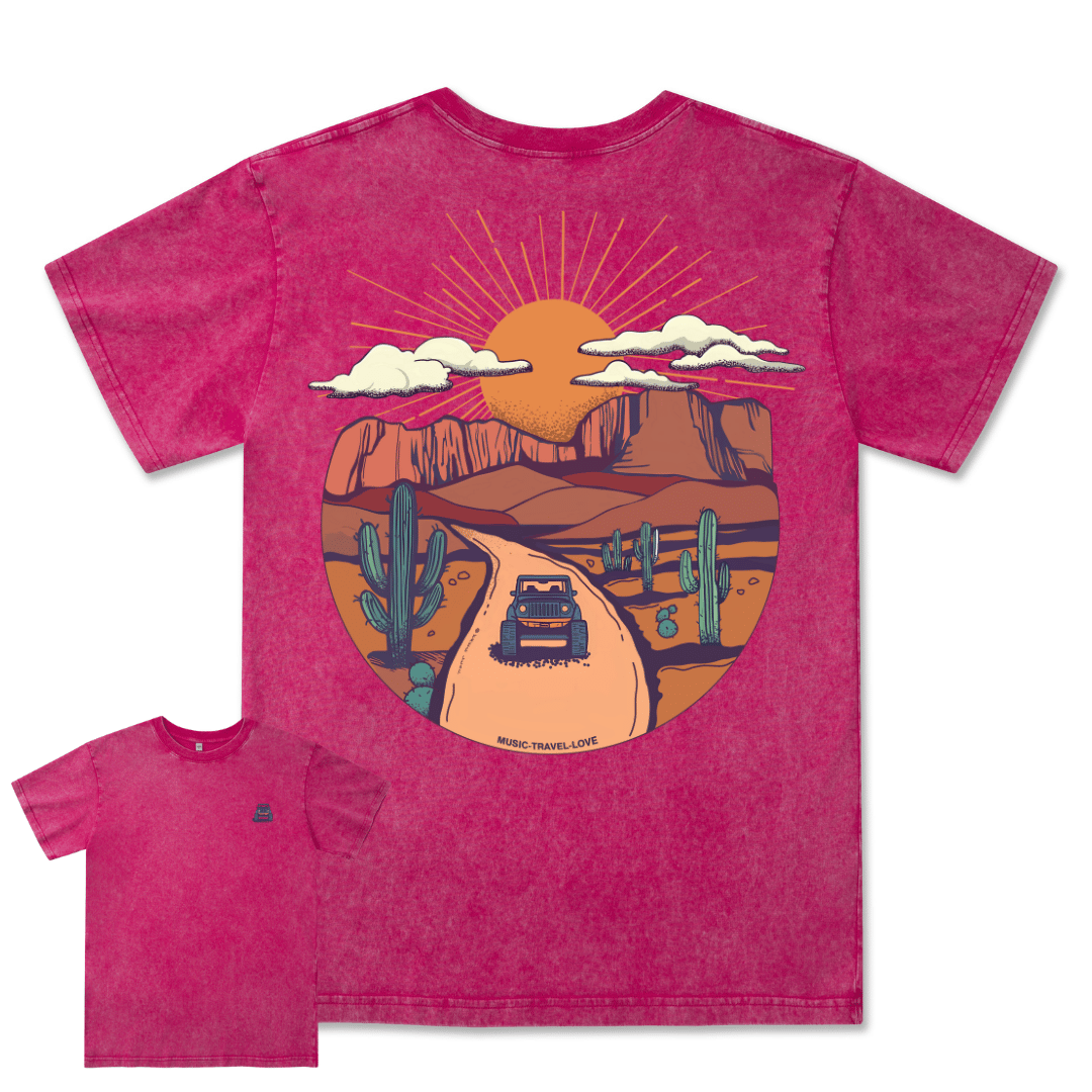 Go Hiking With Music Washed Tee