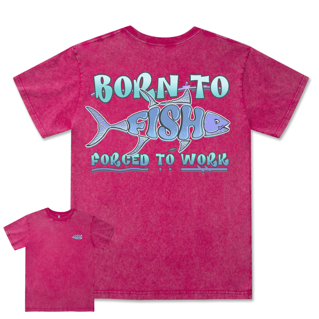 Born To Fish Washed Tee