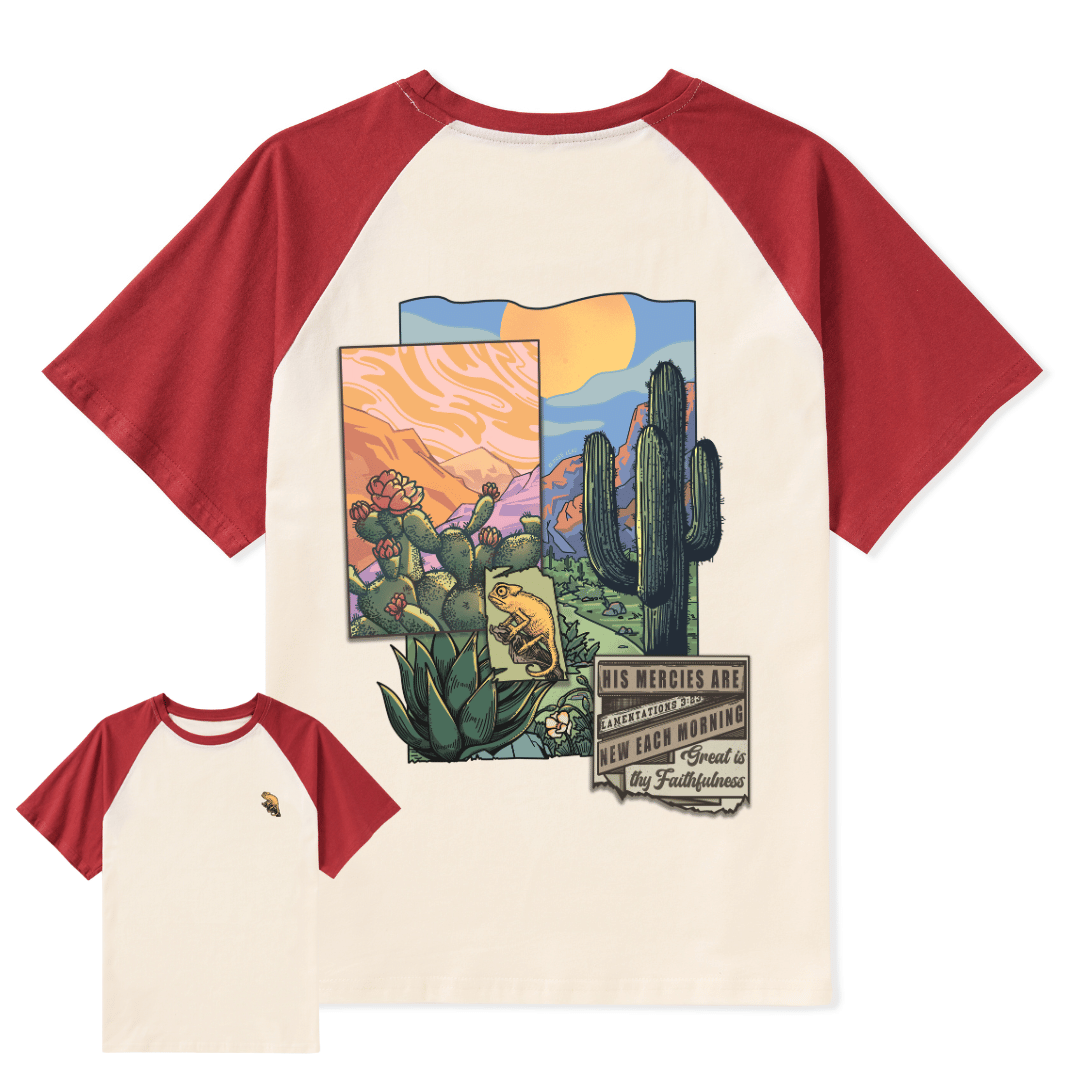 Christian Raglan Short Sleeve Top