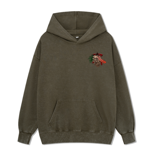 Christmas Cardinal Washed Hoodie