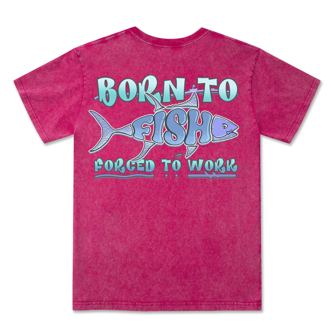 Born To Fish Washed Tee