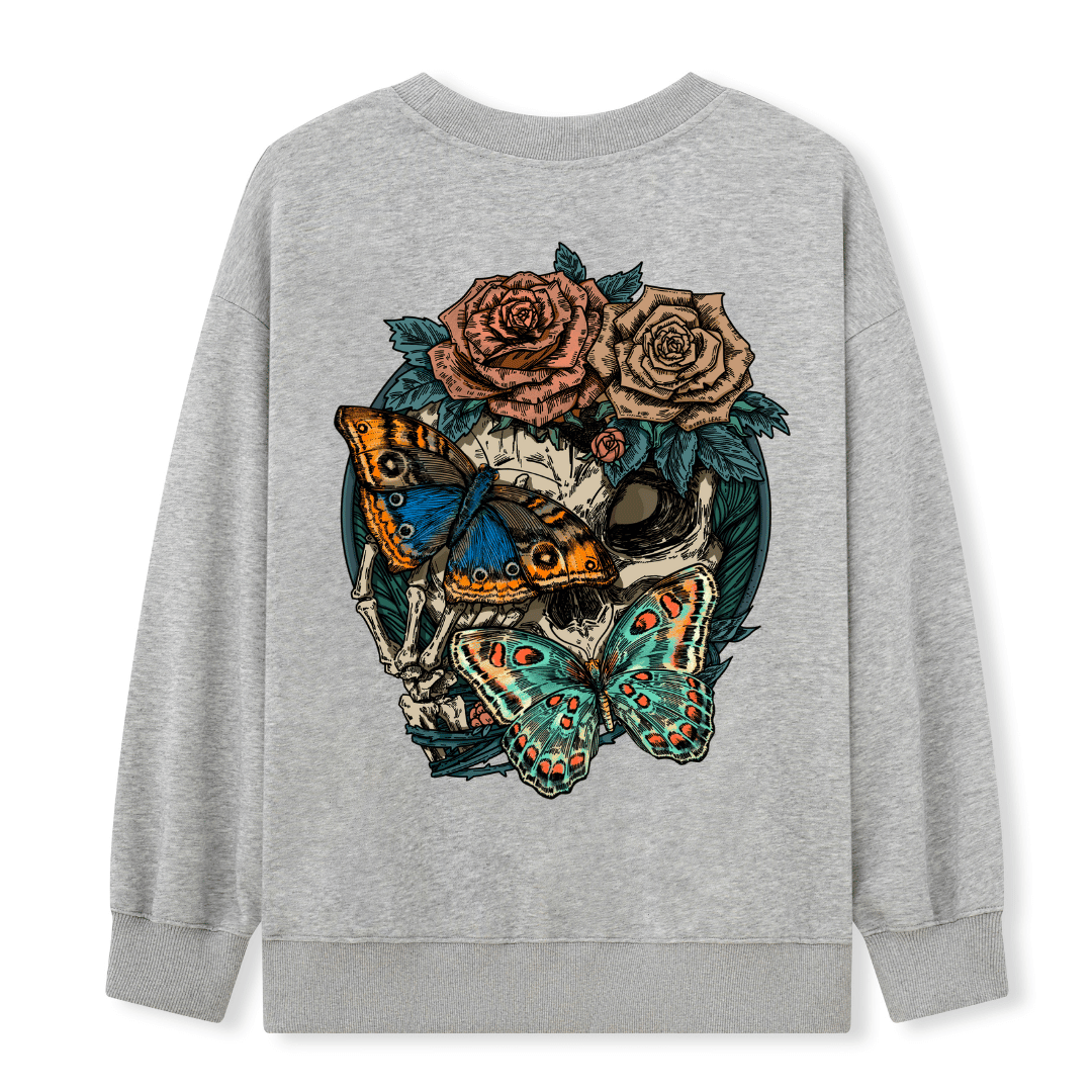 Floral Skull Sweatshirt