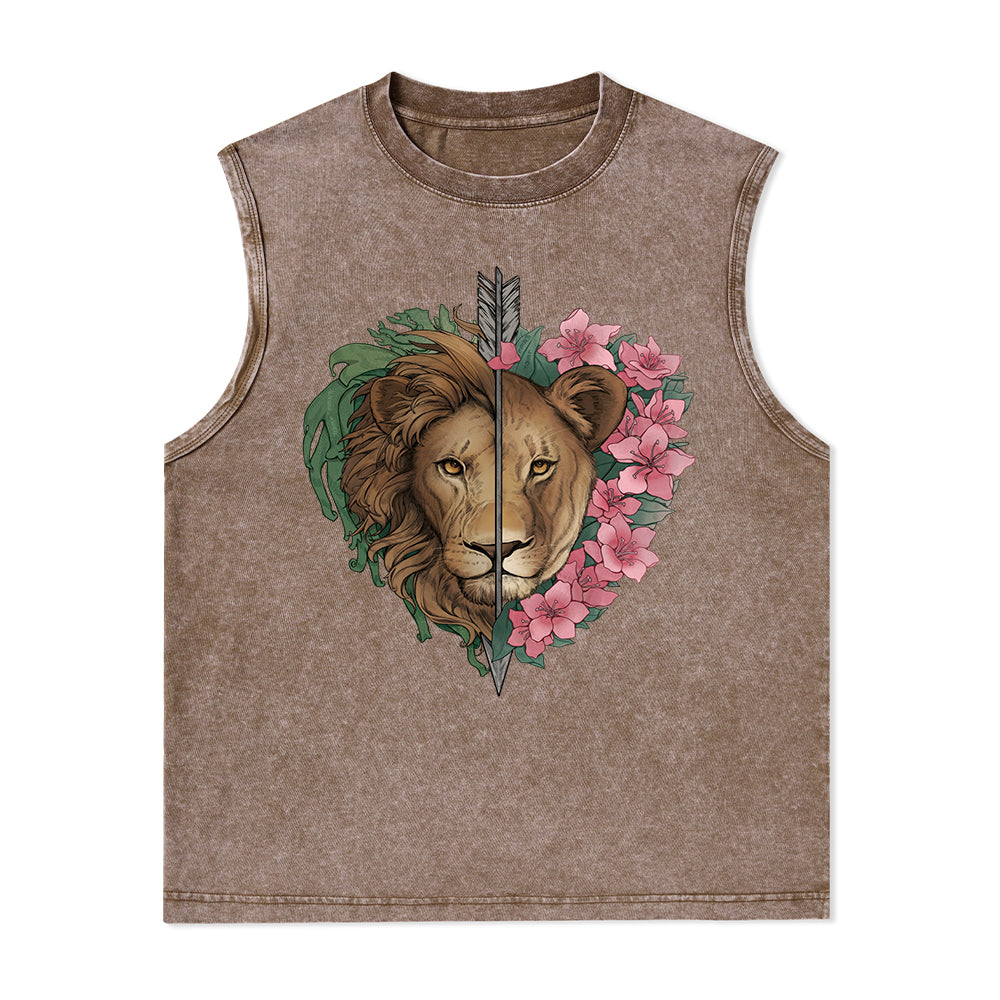Freeleaf Wild at Heart Nature Inspired Unisex Washed Tank Tops