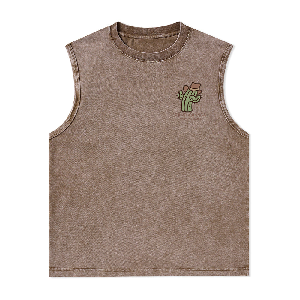 Freeleaf Grand Canyon National Park Unisex Washed Tank Top