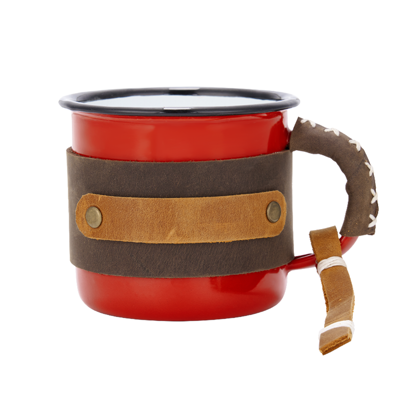 Personalized Leather Mug