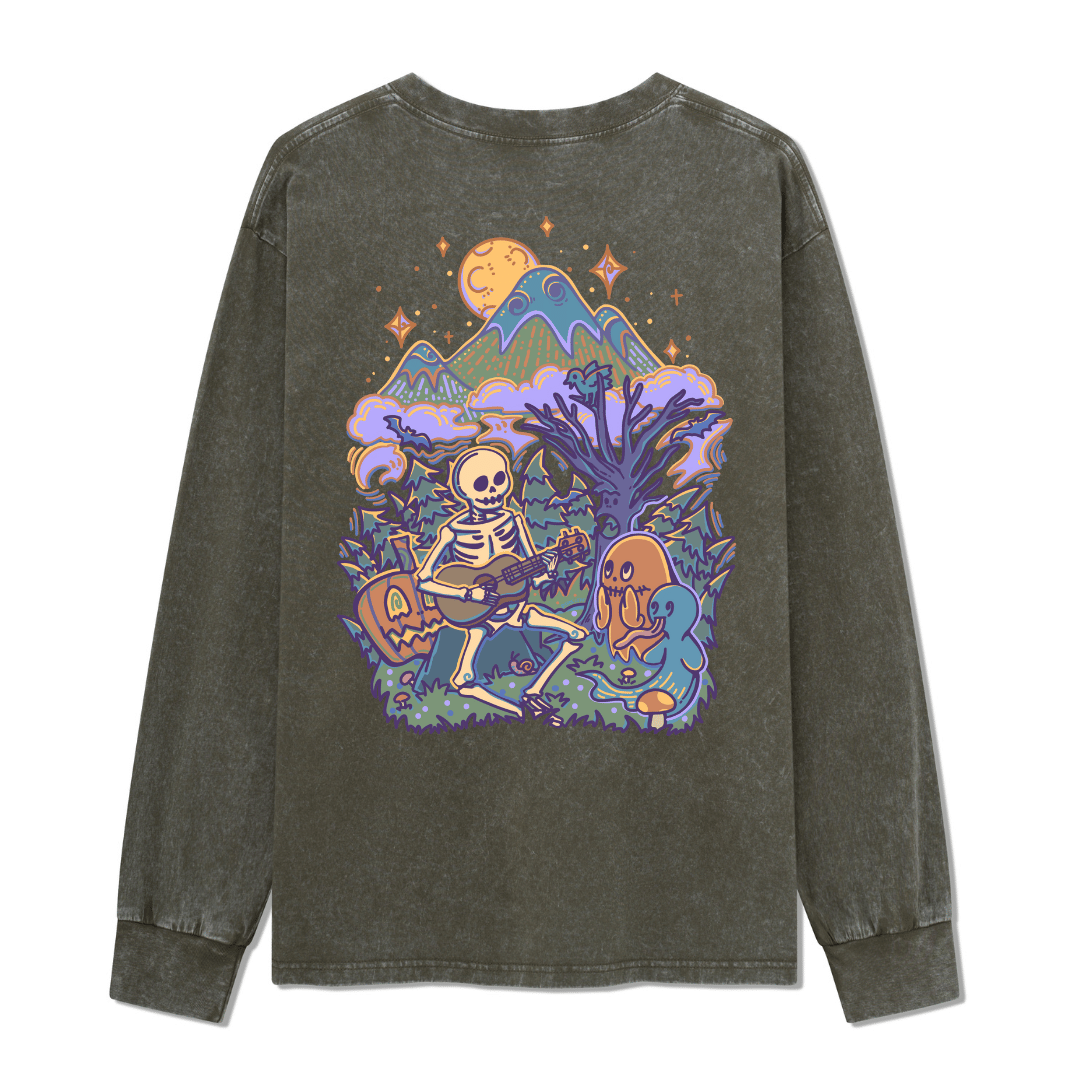 Fairy Tale Halloween Washed Long Sleeve Top