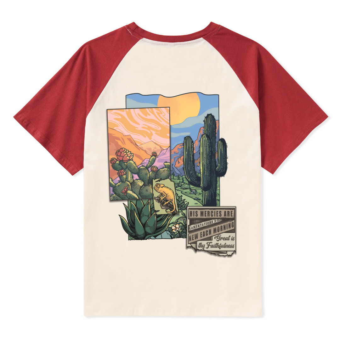 Christian Raglan Short Sleeve Top