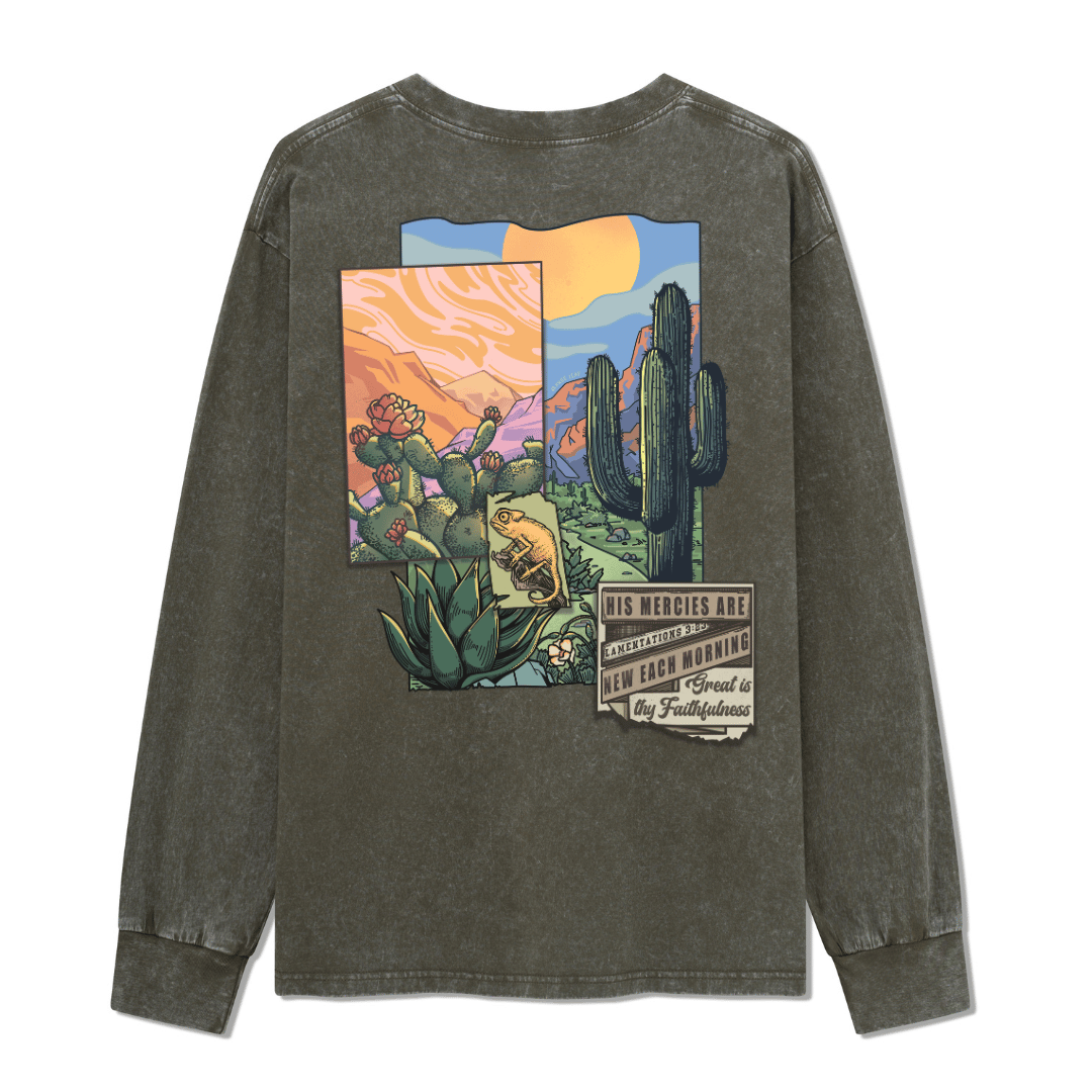 Christian Washed Long Sleeve Top
