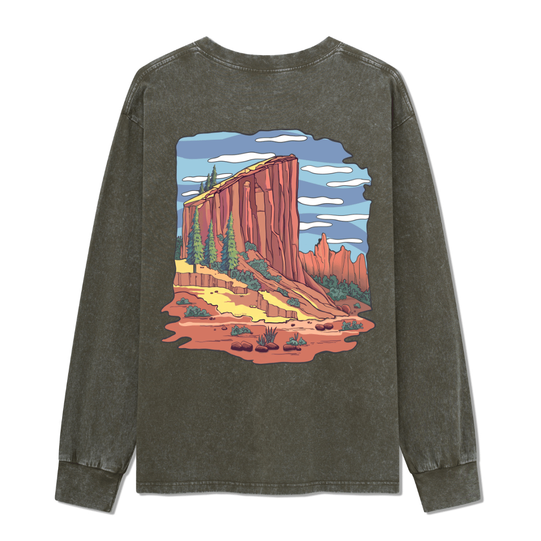 Zion National Park Washed Long Sleeve Top