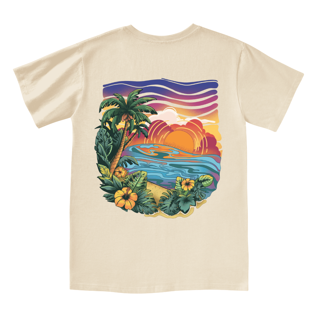 Golden Beach V-neck Tee