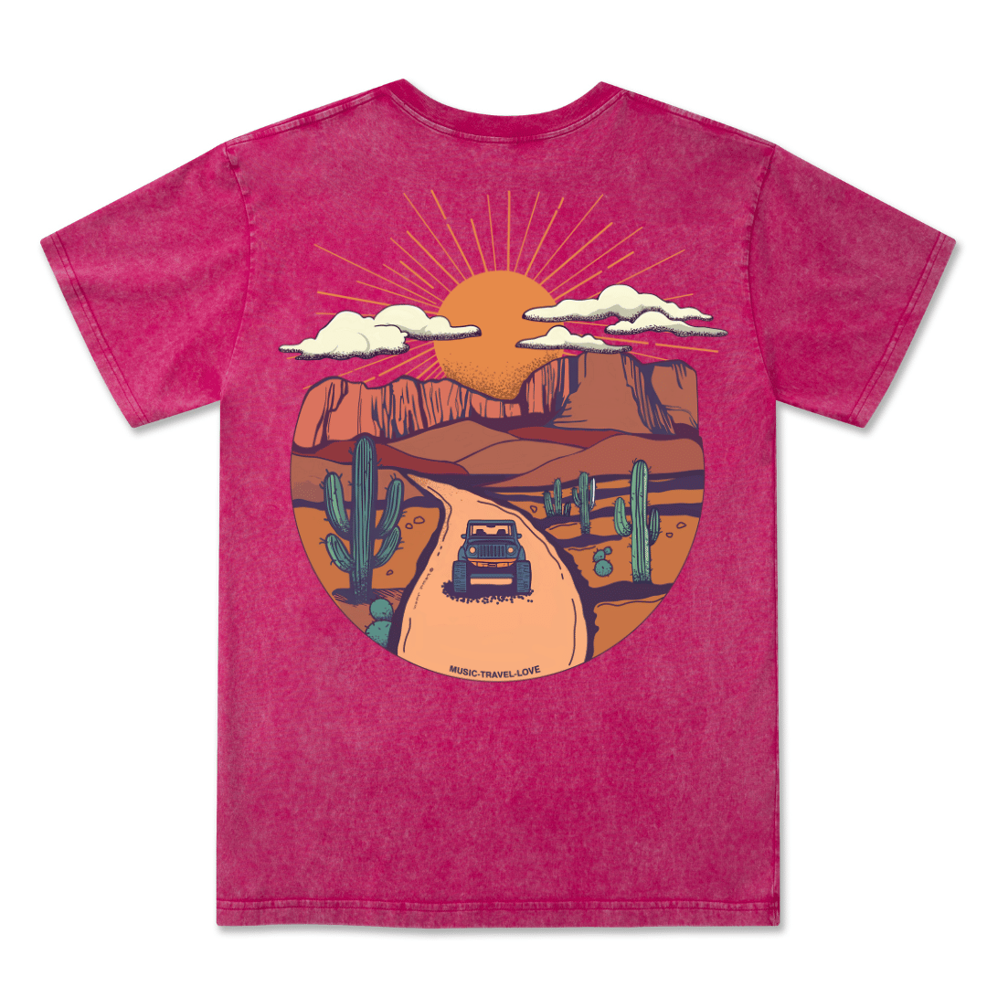 Go Hiking With Music Washed Tee