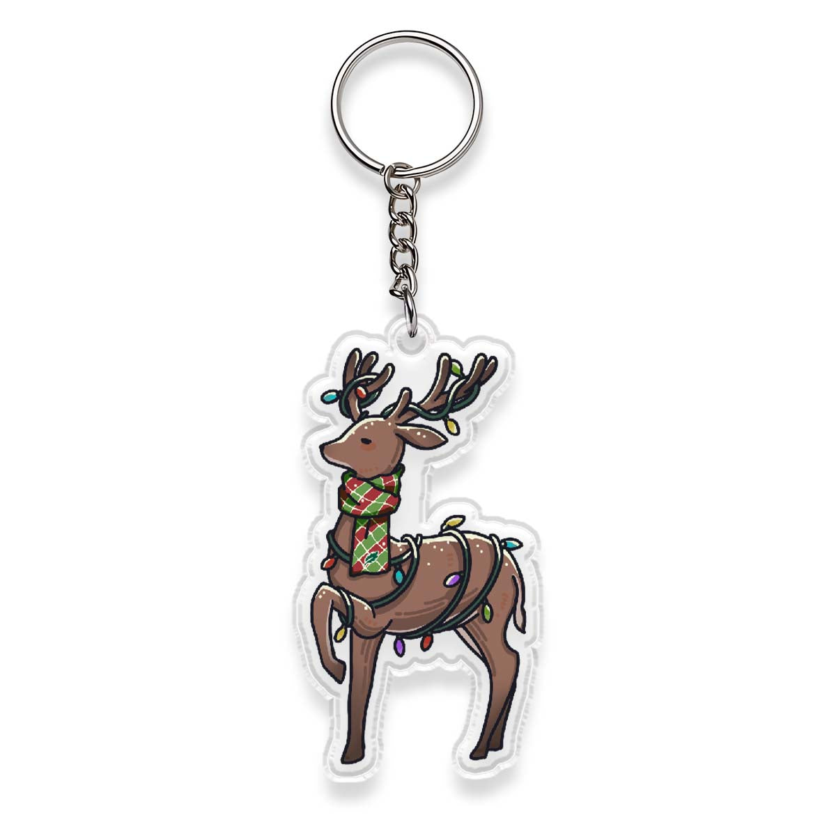 Freeleaf Yellowstone Christmas Wonderland Double-Sided Acrylic Keychain