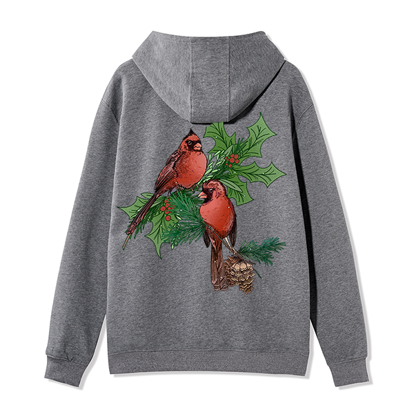 freeleaf-christmas-cardinal-unisex-fleece-full-zip-hoodie