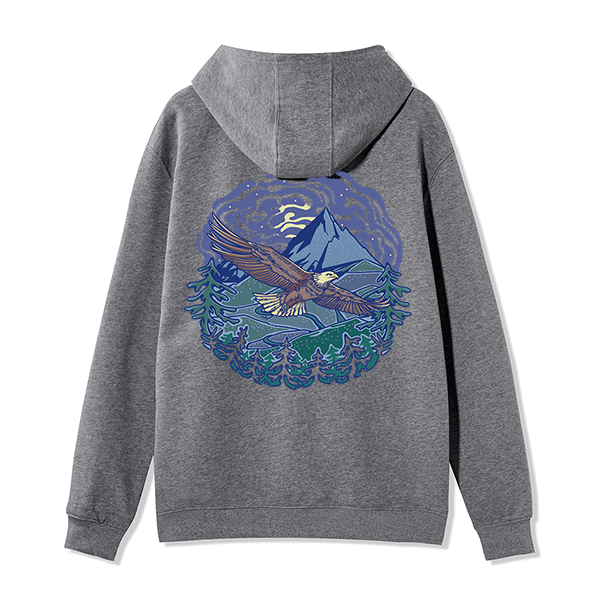 Freeleaf Yellowstone National ParkBack-printed Unisex Fleece Full-Zip Hoodie