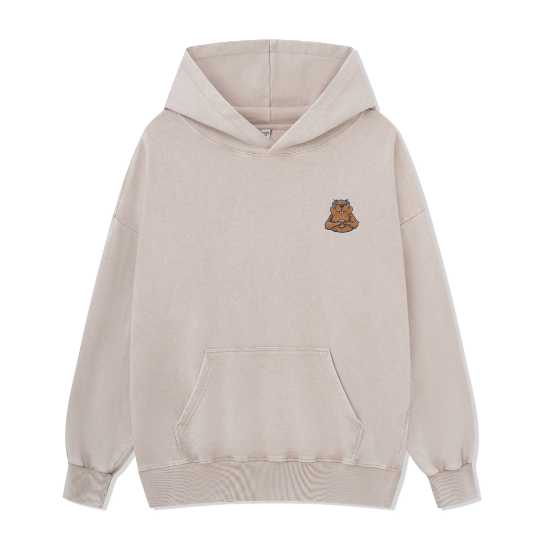 Happy Mind Happy Life Washed Hoodie
