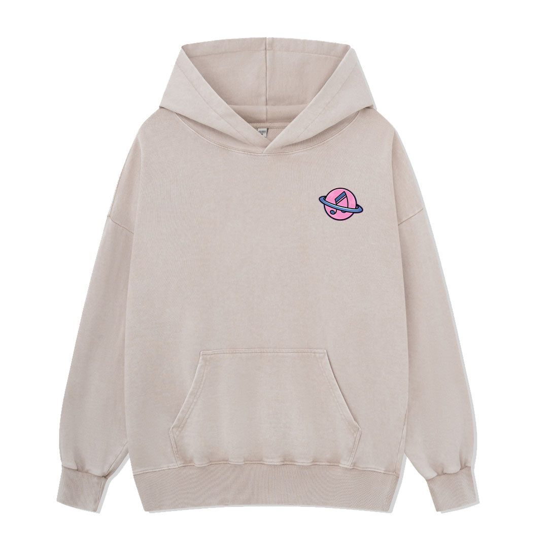 On A Dark Desert Highway Washed Hoodie