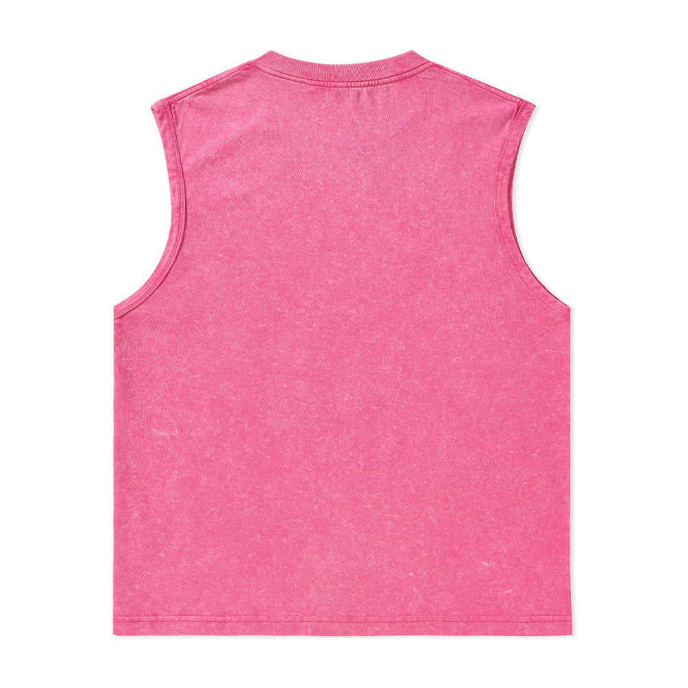 Freeleaf No Rain No Flowers Unisex Washed Tank Top
