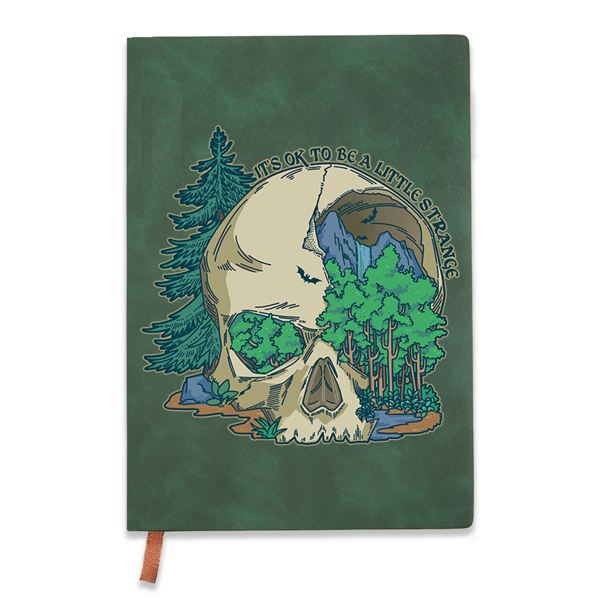 Freeleaf Skull Mountain Vintage Leather Journal Notebook